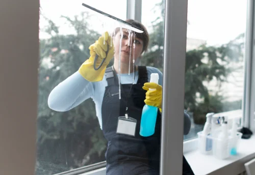 Nettoyage de vitres intérieures et extérieures aux Montils